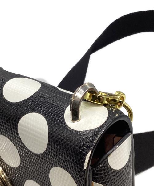 Kate Spade（ケイトスペード）Kate Spade (ケイトスペード) ツイストロック ドットショルダーバッグ ブラックの古着・服飾アイテム