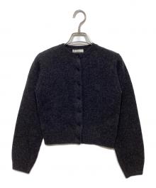 Eaphi（エフィ）の古着「WOOL KNIT LOGO CARDIGAN」｜ブラック