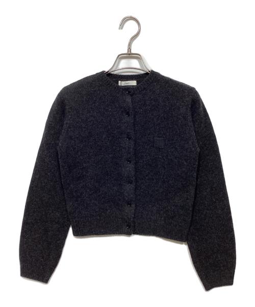 Eaphi（エフィ）Eaphi (エフィ) WOOL KNIT LOGO CARDIGAN ブラック サイズ:FREEの古着・服飾アイテム