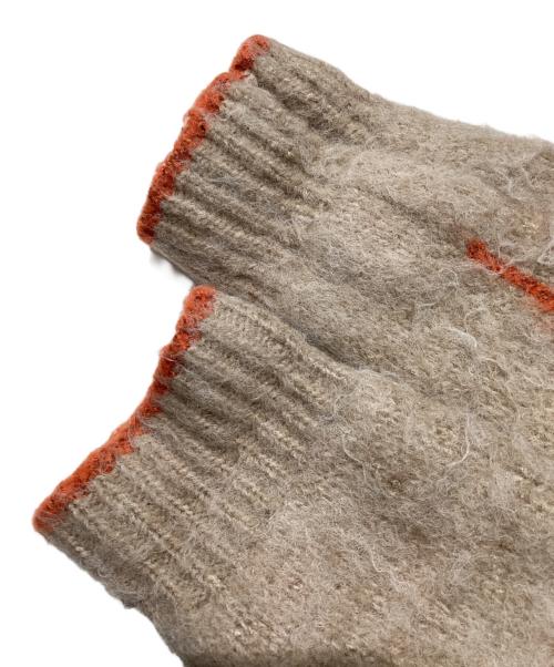 PAMM（パム）PAMM (パム) 透明な空気のチェックジップニットPM1335 ベージュ サイズ:2の古着・服飾アイテム