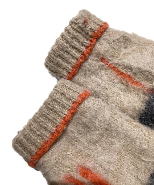 PAMM（パム）PAMM (パム) 透明な空気のチェックジップニットPM1335 ベージュ サイズ:2の古着・服飾アイテム