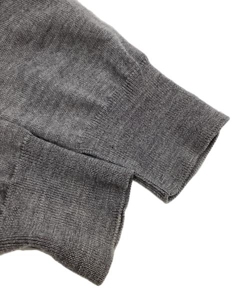 Maison Margiela（メゾンマルジェラ）Maison Margiela (メゾンマルジェラ) リブフリルVネックニット グレー サイズ:Mの古着・服飾アイテム