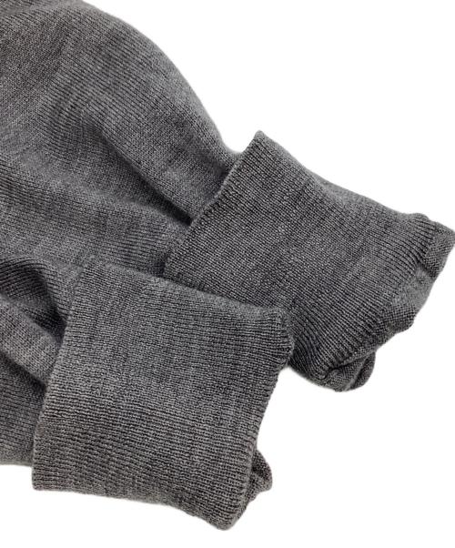 Maison Margiela（メゾンマルジェラ）Maison Margiela (メゾンマルジェラ) リブフリルVネックニット グレー サイズ:Mの古着・服飾アイテム
