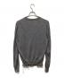 Maison Margiela (メゾンマルジェラ) リブフリルVネックニット グレー サイズ:M：10000円
