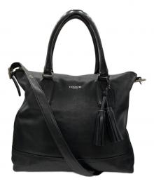 COACH（コーチ）の古着「レザー2WAYバッグ」｜ブラック