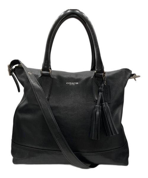 COACH（コーチ）COACH (コーチ) レザー2WAYバッグ ブラックの古着・服飾アイテム