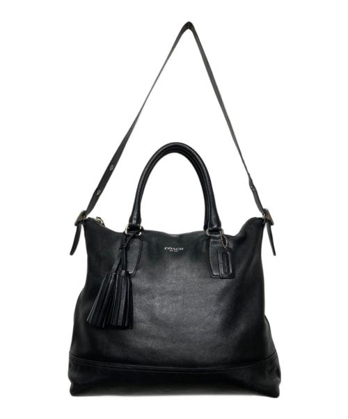 COACH（コーチ）COACH (コーチ) レザー2WAYバッグ ブラックの古着・服飾アイテム