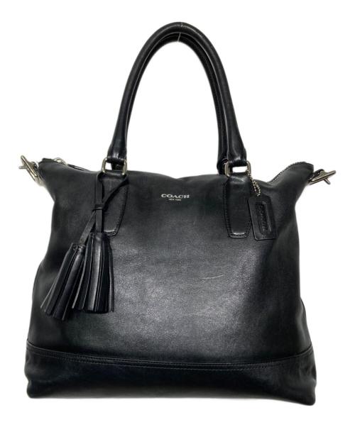 COACH（コーチ）COACH (コーチ) レザー2WAYバッグ ブラックの古着・服飾アイテム