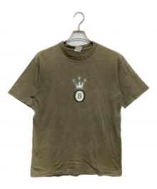 stussy（ステューシー）の古着「90ｓ クラウンSロゴTシャツ」｜オリーブ
