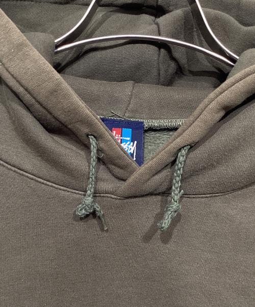 stussy（ステューシー）stussy (ステューシー) 90ｓ WORLD TOURプルオーバーパーカー オリーブ サイズ:Lの古着・服飾アイテム