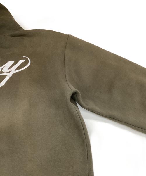 stussy（ステューシー）stussy (ステューシー) 90ｓ WORLD TOURプルオーバーパーカー オリーブ サイズ:Lの古着・服飾アイテム