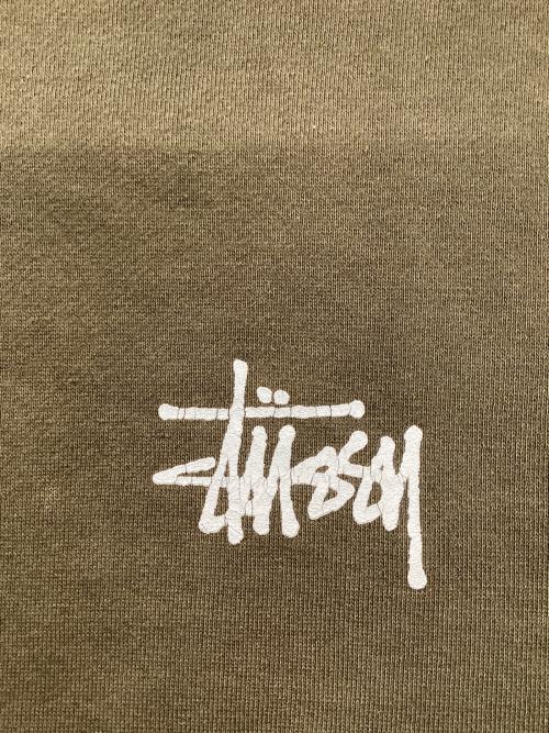 stussy（ステューシー）stussy (ステューシー) 90ｓ WORLD TOURプルオーバーパーカー オリーブ サイズ:Lの古着・服飾アイテム