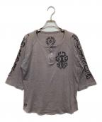 CHROME HEARTSクロムハーツ）の古着「セメタリークロス ヘンリーネック」｜グレー