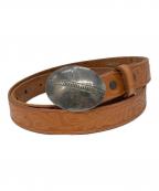 Santa Fe Leather Co.サンタフェレザー・カンパニー）の古着「カービングレザーベルト」｜ブラウン