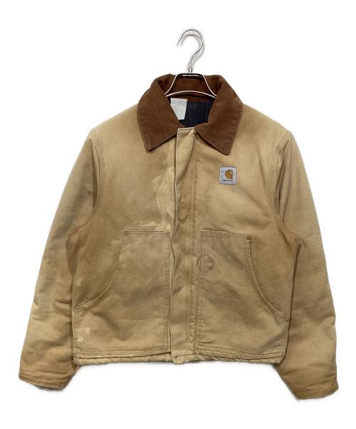 CarHartt（カーハート）CarHartt (カーハート) トラディショナルジャケット ベージュ×ブラウン サイズ:ケアタグ白化のため不明の古着・服飾アイテム