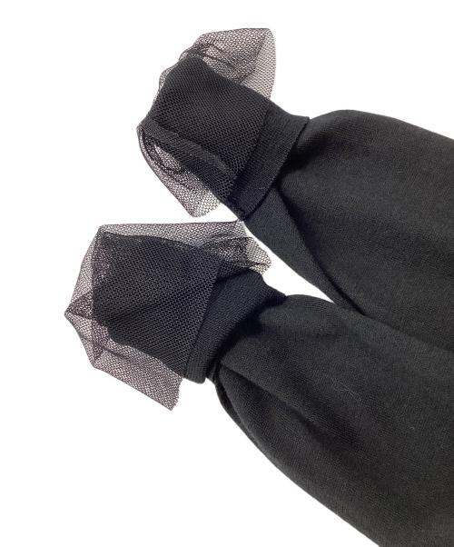 sacai（サカイ）sacai (サカイ) カーディガンドッキングワンピース ブラック×ベージュ サイズ:1の古着・服飾アイテム