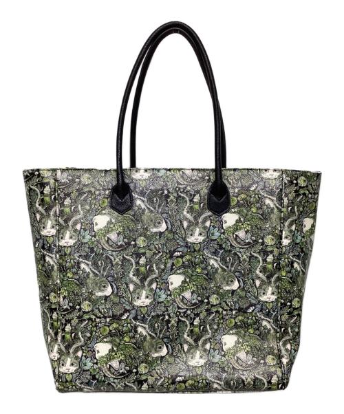 Yuko Higuchi（ユウコ ヒグチ）Yuko Higuchi (ユウコ ヒグチ) HORNS ブリーフトート グリーンの古着・服飾アイテム