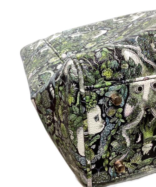 Yuko Higuchi（ユウコ ヒグチ）Yuko Higuchi (ユウコ ヒグチ) HORNS ブリーフトート グリーンの古着・服飾アイテム