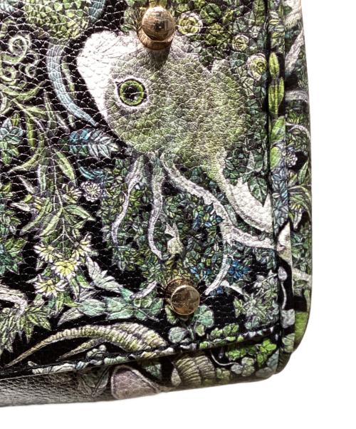 Yuko Higuchi（ユウコ ヒグチ）Yuko Higuchi (ユウコ ヒグチ) HORNS ブリーフトート グリーンの古着・服飾アイテム