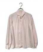 theory luxeセオリーリュクス）の古着「Marvine Sandy ツイストカラーブラウス」｜ピンク