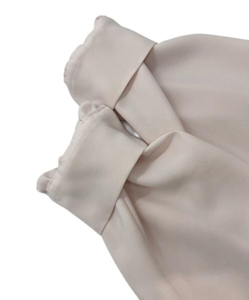 theory luxe（セオリーリュクス）theory luxe (セオリーリュクス) Marvine Sandy ツイストカラーブラウス ピンク サイズ:38の古着・服飾アイテム