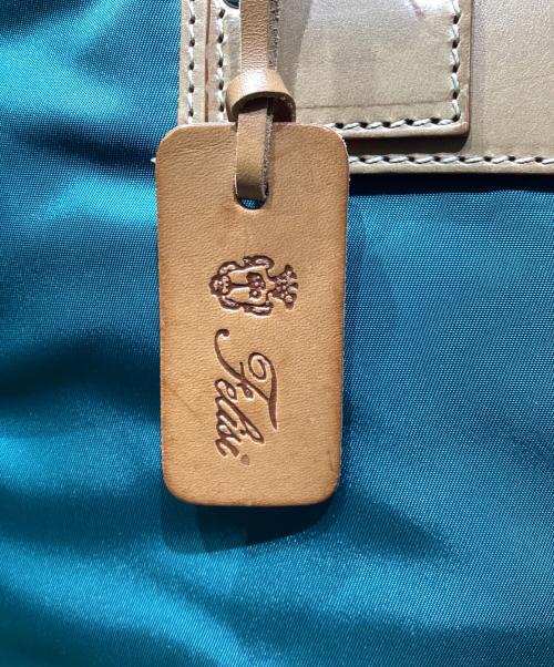 Felisi（フェリージ）Felisi (フェリージ) トートバッグ グリーン×ブラウンの古着・服飾アイテム