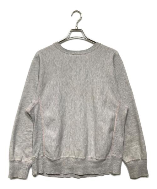 Champion（チャンピオン）Champion (チャンピオン) 80s トリコタグ 霜降りピンク　リバースウィーブスウェット グレー×ピンク サイズ:LARGEの古着・服飾アイテム