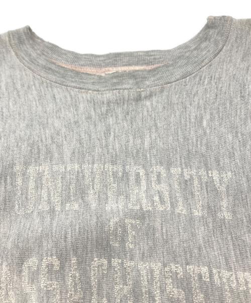 Champion（チャンピオン）Champion (チャンピオン) 80s トリコタグ 霜降りピンク　リバースウィーブスウェット グレー×ピンク サイズ:LARGEの古着・服飾アイテム