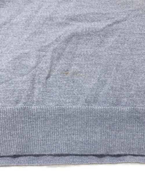 gajess（ガジェス）gajess (ガジェス) Kanon Logo Polo Knit グレー サイズ:Mの古着・服飾アイテム