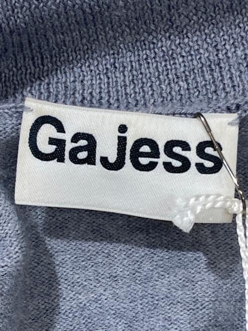 gajess（ガジェス）gajess (ガジェス) Kanon Logo Polo Knit グレー サイズ:Mの古着・服飾アイテム