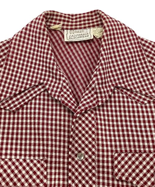 H BAR C（エイチバーシー）H BAR C (エイチバーシー) 50ｓ ウエスタンシャツ レッド サイズ:記載なしの古着・服飾アイテム