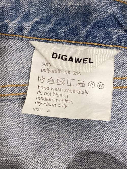 digawel（ディガウェル）digawel (ディガウェル) デニムハーフパンツ インディゴ サイズ:2の古着・服飾アイテム