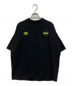 UMBRO×BOILER ROOMアンブロ×ボイラールーム）の古着「プリントTシャツ」｜ブラック