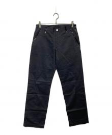 UNDERCOVER（アンダーカバー）の古着「ビニール切替コットンパンツ」｜ブラック