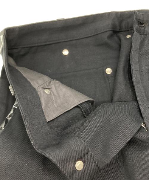 UNDERCOVER（アンダーカバー）UNDERCOVER (アンダーカバー) ビニール切替コットンパンツ ブラック サイズ:Lの古着・服飾アイテム