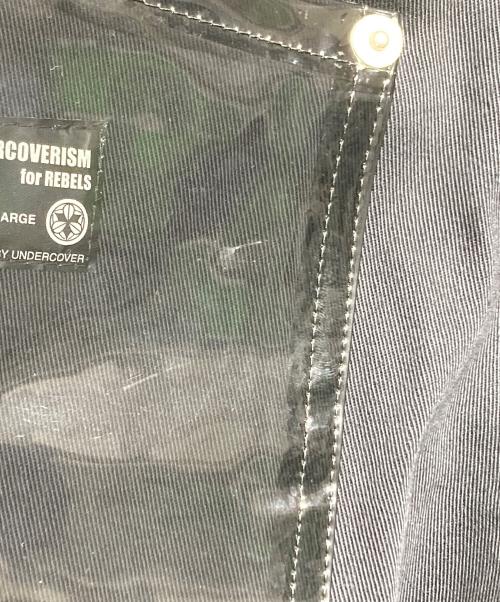 UNDERCOVER（アンダーカバー）UNDERCOVER (アンダーカバー) ビニール切替コットンパンツ ブラック サイズ:Lの古着・服飾アイテム