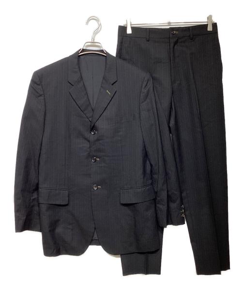COMME des GARCONS HOMME DEUX（コムデギャルソン オム ドゥ）COMME des GARCONS HOMME DEUX (コムデギャルソン オム ドゥ) 3Bセットアップスーツ　AD2004　DN-J014 ブラック×ブルー サイズ:Sの古着・服飾アイテム