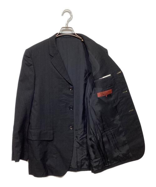 COMME des GARCONS HOMME DEUX（コムデギャルソン オム ドゥ）COMME des GARCONS HOMME DEUX (コムデギャルソン オム ドゥ) 3Bセットアップスーツ　AD2004　DN-J014 ブラック×ブルー サイズ:Sの古着・服飾アイテム