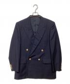 Burberry'sバーバリー）の古着「金ボタンダブルジャケット」｜ネイビー