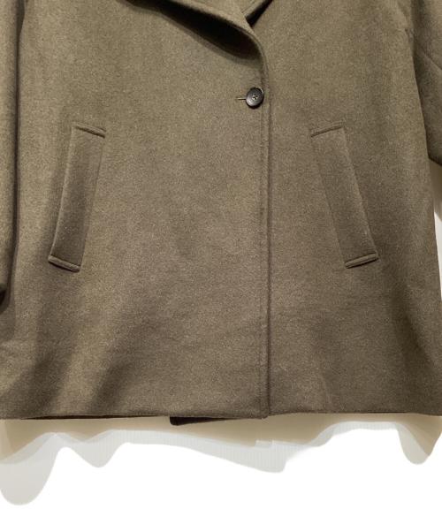JOURNAL STANDARD（ジャーナルスタンダード）JOURNAL STANDARD (ジャーナルスタンダード) ウールアンゴラバルカラーミドルコート オリーブ サイズ:38の古着・服飾アイテム