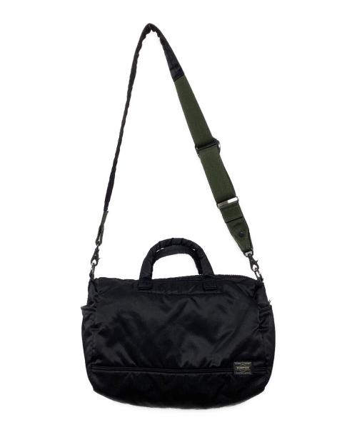PORTER（ポーター）PORTER (ポーター) 376-16841　PX TANKER 2WAY DOCTORS BAG  ブラック×オリーブの古着・服飾アイテム