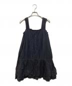 BURBERRY BLUE LABELバーバリー ブルー レーベル）の古着「ノースリーブブラウス」｜ブラック