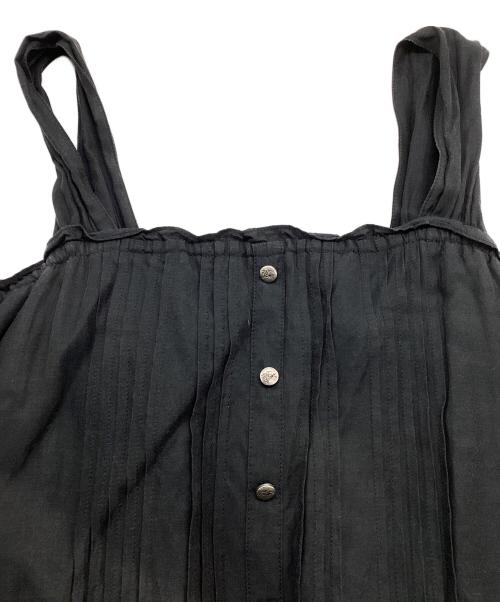 BURBERRY BLUE LABEL（バーバリー ブルー レーベル）BURBERRY BLUE LABEL (バーバリー ブルー レーベル) ノースリーブブラウス ブラック サイズ:36の古着・服飾アイテム