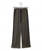 CLANEクラネ）の古着「パイルラインパンツ」｜ブラウン