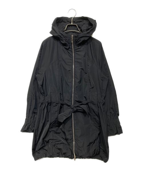 MONCLER（モンクレール）MONCLER (モンクレール) DOMITILLEウエストリボンコート ブラック サイズ:1の古着・服飾アイテム