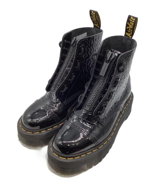 Dr.Martens（ドクターマーチン）Dr.Martens (ドクターマーチン) SINCLAIR　レオパードエンボスブーツ ブラック サイズ:UK4の古着・服飾アイテム