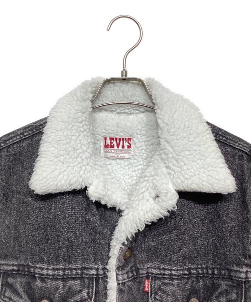 LEVI'S（リーバイス）LEVI'S (リーバイス) 裏ボア ブラックデニムベスト グレー サイズ:Sの古着・服飾アイテム