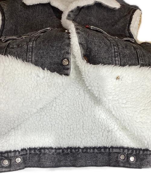 LEVI'S（リーバイス）LEVI'S (リーバイス) 裏ボア ブラックデニムベスト グレー サイズ:Sの古着・服飾アイテム