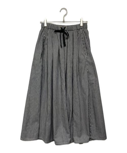 URCH RNA（アールエヌエー）URCH RNA (アールエヌエー) 綿/麻デニムのプルオンロングスカート ブラック サイズ:Freeの古着・服飾アイテム