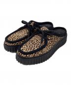 CLARKSクラークス）の古着「Torhill Mule」｜ブラック×ベージュ